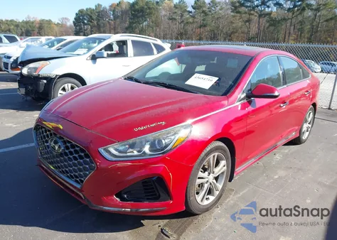 2018 Hyundai Sonata Sport z USA, uszkodzony, nr VIN 5NPE34AF7JH675470
